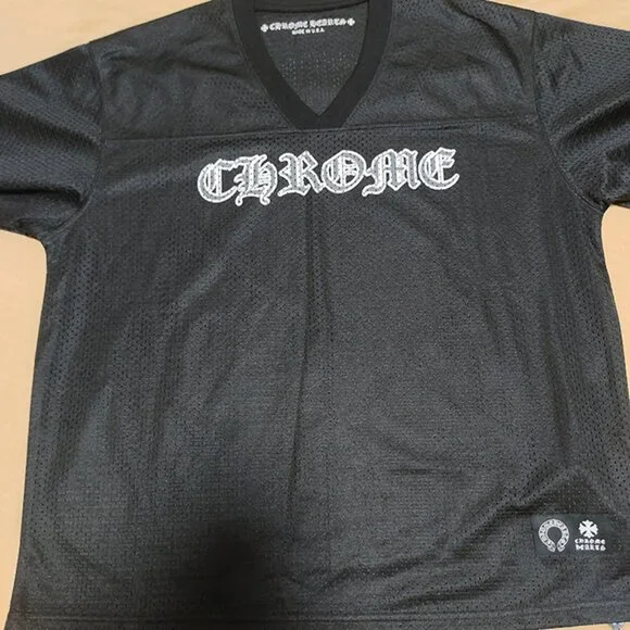 Chrome Hearts Black Mesh Warm Up Long Sleeve Jersey Black